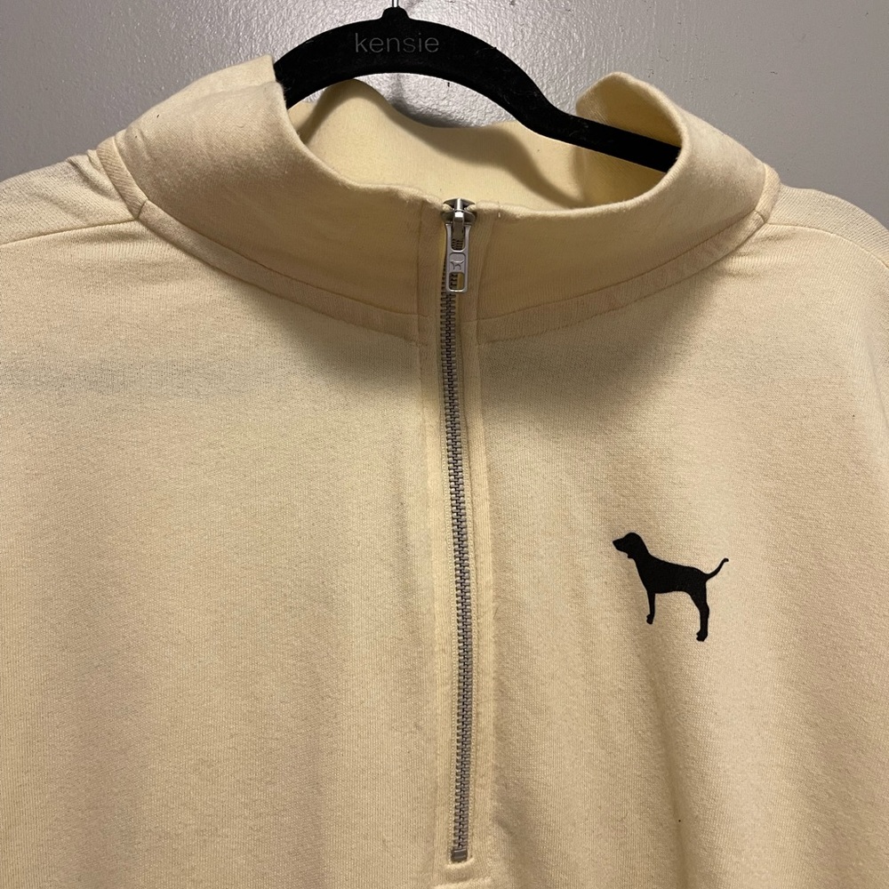 Pastel Yellow PINK Quarter Zip - Picture 2 of 8